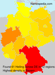 Surname Heiling in Germany Surname Heiling in Germany