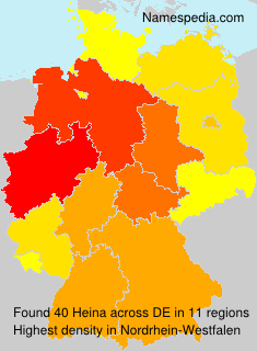 Surname Heina in Germany Surname Heina in Germany