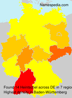 Surname Heintschel in Germany Surname Heintschel in Germany
