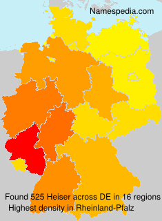 Surname Heiser in Germany Surname Heiser in Germany