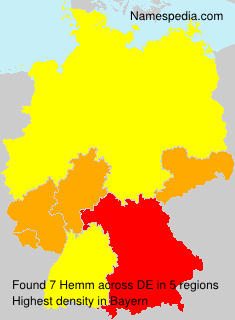 Surname Hemm in Germany Surname Hemm in Germany