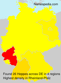Surname Heppes in Germany Surname Heppes in Germany