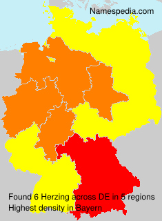 Surname Herzing in Germany Surname Herzing in Germany