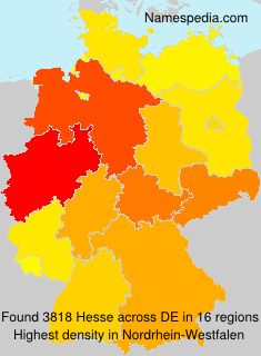 Surname Hesse in Germany Surname Hesse in Germany