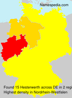 Surname Hesterwerth in Germany Surname Hesterwerth in Germany