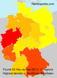 Surname Heu in Germany Surname Heu in Germany