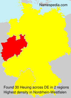 Surname Heuing in Germany Surname Heuing in Germany