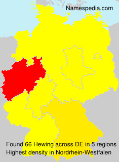Surname Hewing in Germany Surname Hewing in Germany
