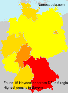 Surname Heydecker in Germany Surname Heydecker in Germany