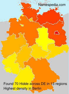 Surname Hidde in Germany Surname Hidde in Germany