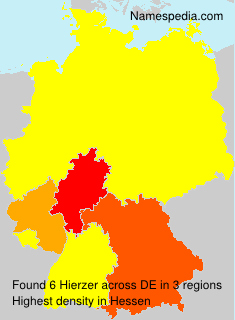 Surname Hierzer in Germany Surname Hierzer in Germany