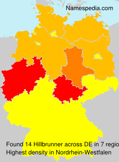 Surname Hillbrunner in Germany Surname Hillbrunner in Germany