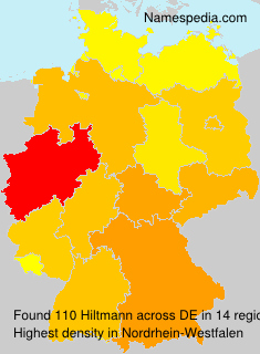 Surname Hiltmann in Germany Surname Hiltmann in Germany