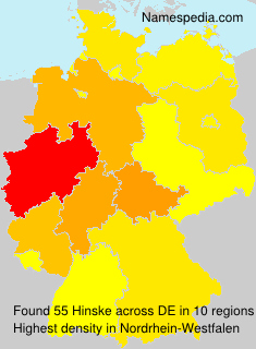 Surname Hinske in Germany Surname Hinske in Germany