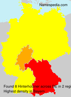 Surname Hinterholzner in Germany Surname Hinterholzner in Germany