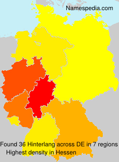 Surname Hinterlang in Germany Surname Hinterlang in Germany