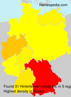 Surname Hinterleitner in Germany Surname Hinterleitner in Germany