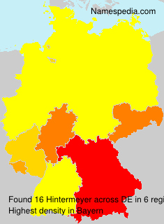 Surname Hintermeyer in Germany Surname Hintermeyer in Germany