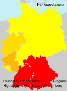 Surname Hirmann in Germany Surname Hirmann in Germany