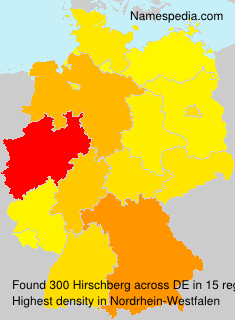 Surname Hirschberg in Germany Surname Hirschberg in Germany