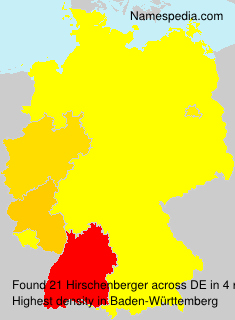 Surname Hirschenberger in Germany Surname Hirschenberger in Germany