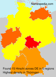 Surname Hirschi in Germany Surname Hirschi in Germany