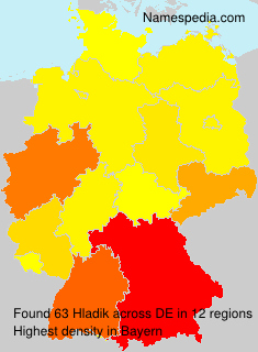 Surname Hladik in Germany Surname Hladik in Germany