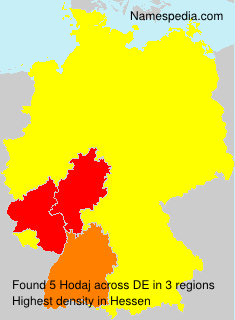 Surname Hodaj in Germany Surname Hodaj in Germany