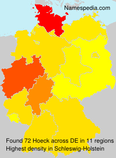 Surname Hoeck in Germany Surname Hoeck in Germany