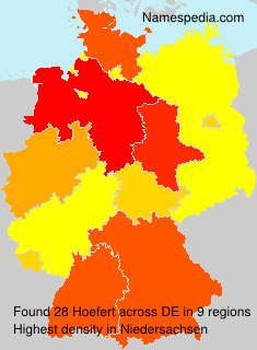 Surname Hoefert in Germany Surname Hoefert in Germany