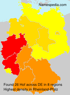 Surname Hof in Germany Surname Hof in Germany