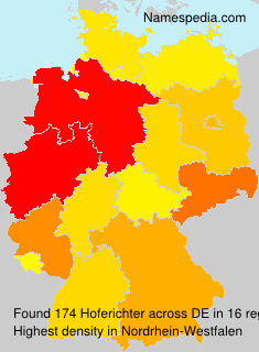 Surname Hoferichter in Germany Surname Hoferichter in Germany