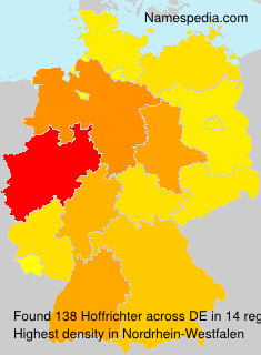 Surname Hoffrichter in Germany Surname Hoffrichter in Germany
