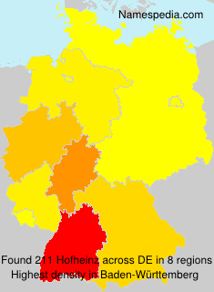 Surname Hofheinz in Germany Surname Hofheinz in Germany
