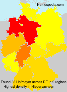Surname Hofmeyer in Germany Surname Hofmeyer in Germany