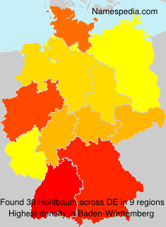 Surname Hohlbaum in Germany Surname Hohlbaum in Germany