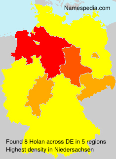 Surname Holan in Germany Surname Holan in Germany
