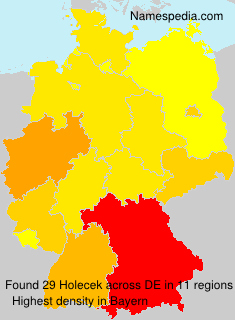 Surname Holecek in Germany Surname Holecek in Germany