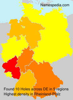 Surname Holes in Germany Surname Holes in Germany