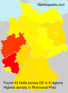 Surname Holla in Germany Surname Holla in Germany