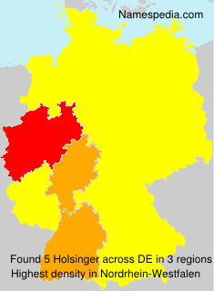 Surname Holsinger in Germany Surname Holsinger in Germany