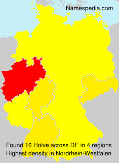 Surname Holve in Germany Surname Holve in Germany