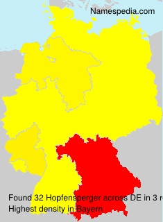 Surname Hopfensperger in Germany Surname Hopfensperger in Germany