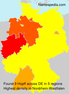 Surname Hopff in Germany Surname Hopff in Germany