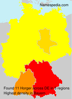 Surname Horger in Germany Surname Horger in Germany