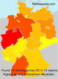 Surname Horning in Germany Surname Horning in Germany