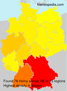 Surname Horny in Germany Surname Horny in Germany