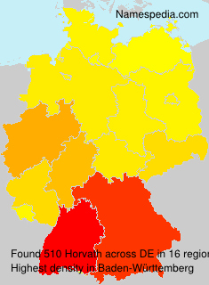 Surname Horvath in Germany Surname Horvath in Germany