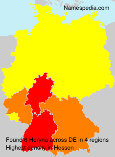 Surname Horyna in Germany Surname Horyna in Germany