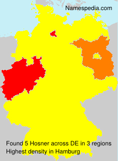 Surname Hosner in Germany Surname Hosner in Germany